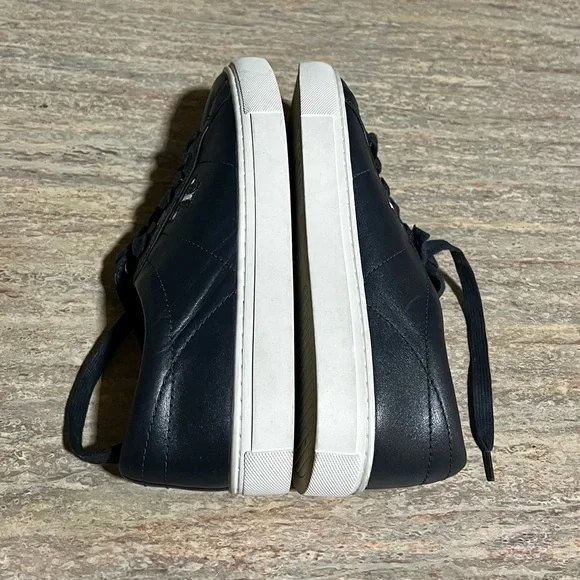 Tory Burch black leather sneakers